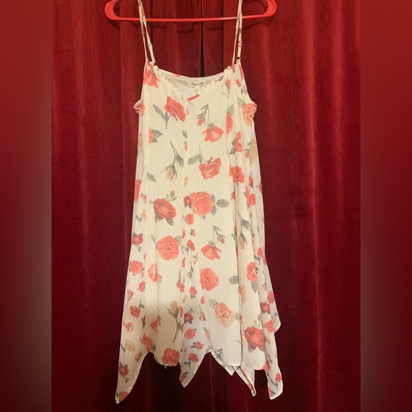 Skyler & Jack Floral Coral Dress, Size Small - Picture 1 of 4